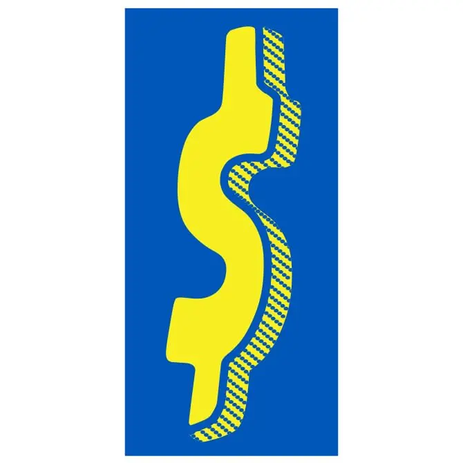 Number Window Stickers - Blue & Yellow Car Dealer Number Stickers - Durable, Weatherproof Vinyl With Easy On/Off Adhesive - Back Slit For Seamless Installation - 7-1/2" 1