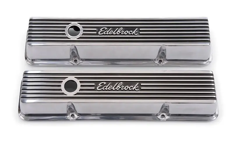 Edelbrock 1967-1986 Chevrolet Camaro 1St-3Rd Gen Valve Cover Elite Ii Series 262-400 Ci V8 Low Polished 1
