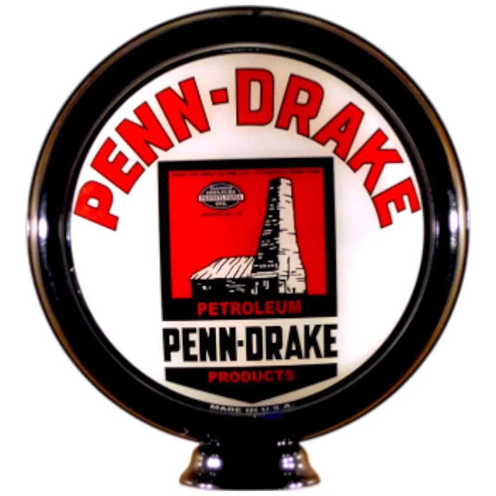 Penn-Drake Petroleum Lighted Globe Gas Pump Topper 1