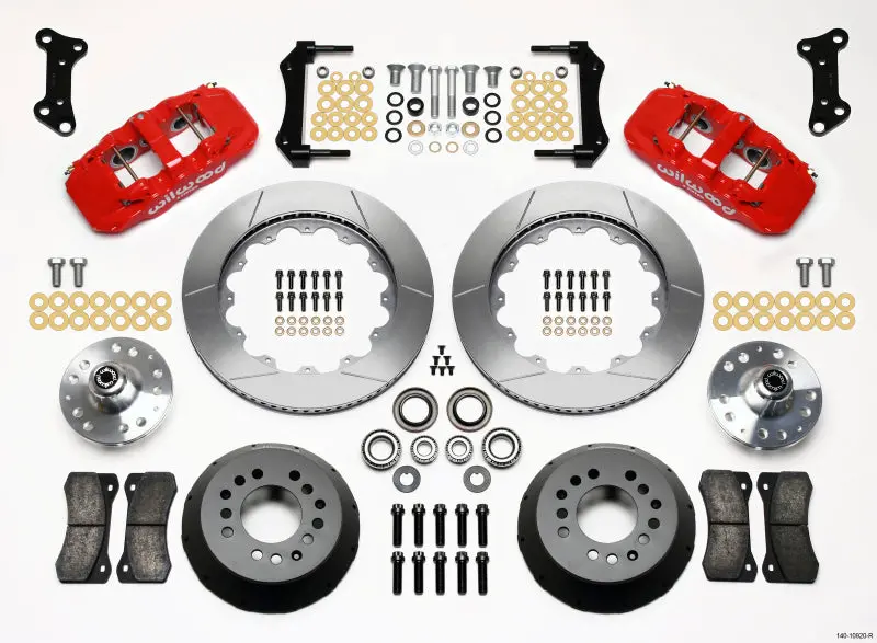 Wilwood 1967-1969 Chevrolet Camaro 1St Gen Aero6 Front Hub Kit 14.00 Red 1