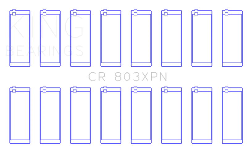 King Engine Bearings 1967-1969 Chevrolet Camaro 1St Gen 265 283 302 327 V8 Performance Rod Bearing Set Size Std 1