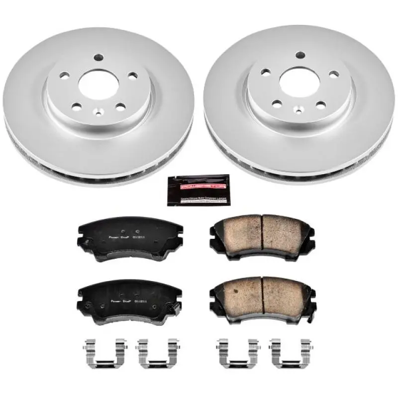 Powerstop 2010-2015 Chevrolet Camaro 5Th Gen Power Stop Regal Front Z17 Evolution Geomet Coated Brake Kit 1