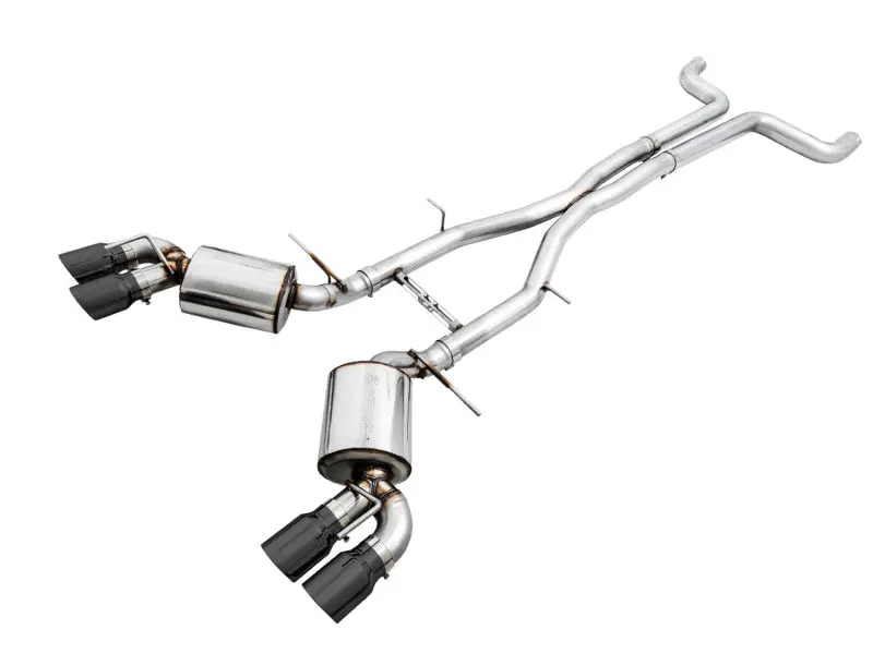 Awe Tuning 2016-2024 Chevrolet Camaro 6Th Gen Ss Non-Res Cat-Back Exhaust -Touring Edition (Quad Diamond Black Tips) 1