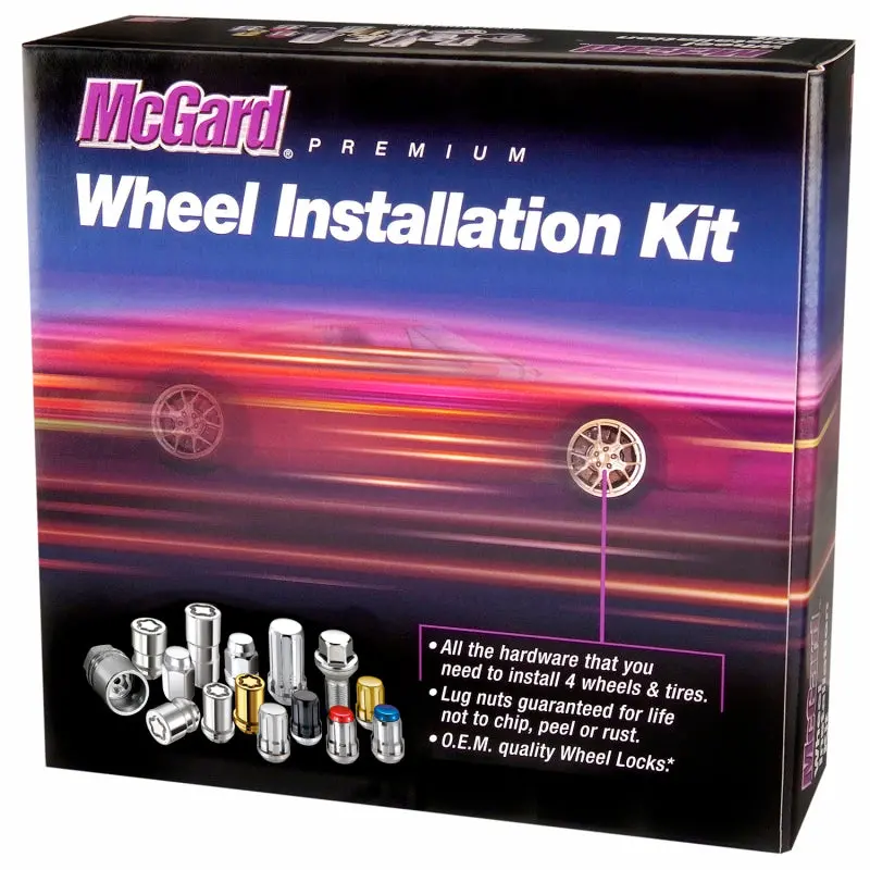 Mcgard 1967-1981 Chevrolet Camaro 1St-2Nd Gen 5 Lug Hex Install Kit W Locks (Cone Seat Nut) 7 13 16 Hex 1.5In. Length Chrome 1