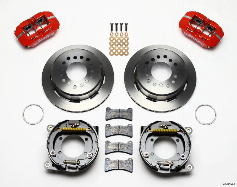 Wilwood 1993-1997 Chevrolet Camaro 4Th Gen Dynapro Low-Profile 11.00In P-Brake Kit Red 2.75In Offset 1