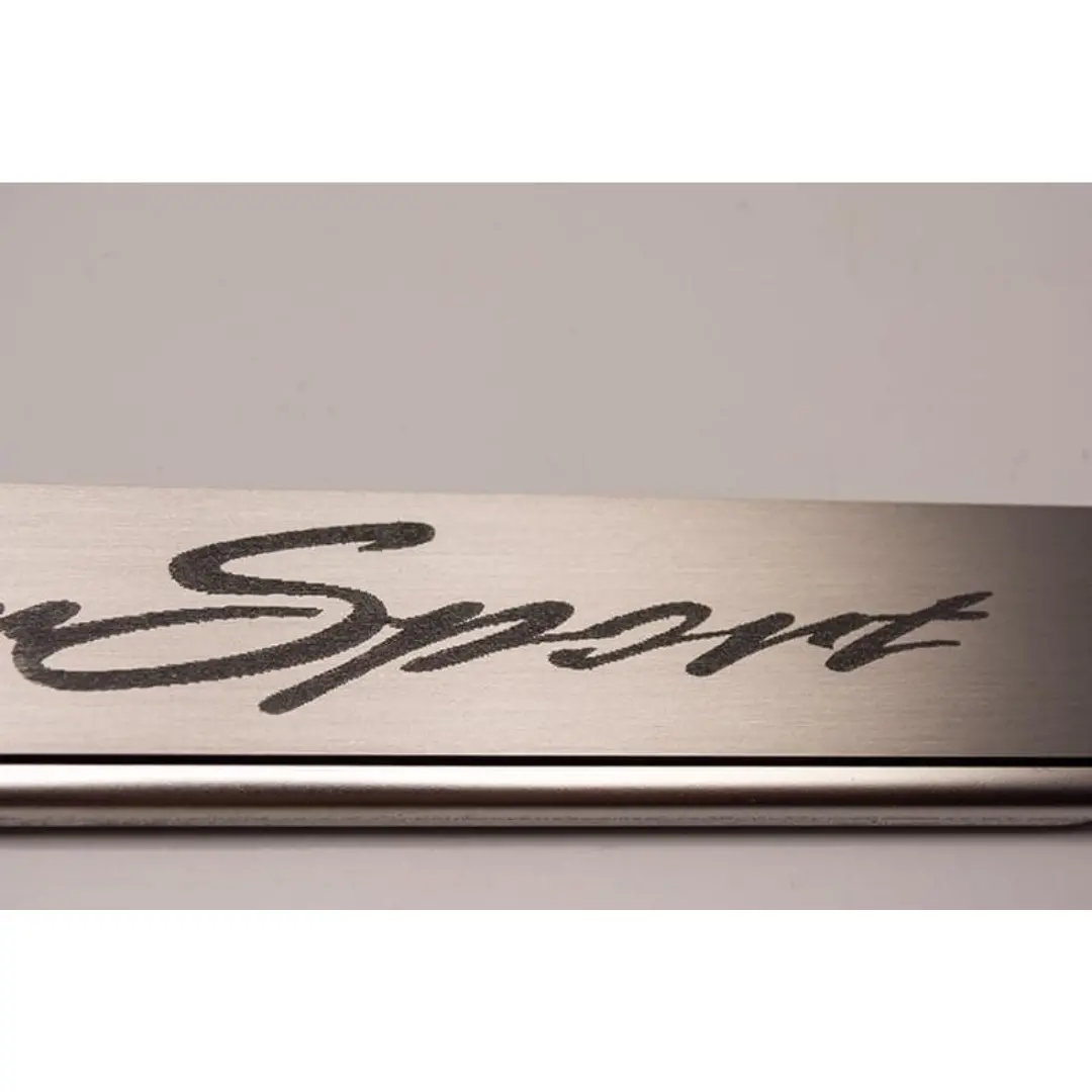 Camaro License Plate Frame With "Super Sport" Script - Brushed Stainless Steel 1