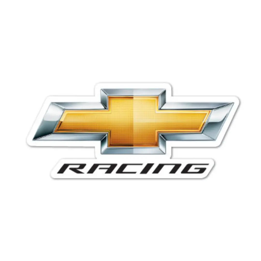 Chevy Racing Gold Bowtie Decal 1