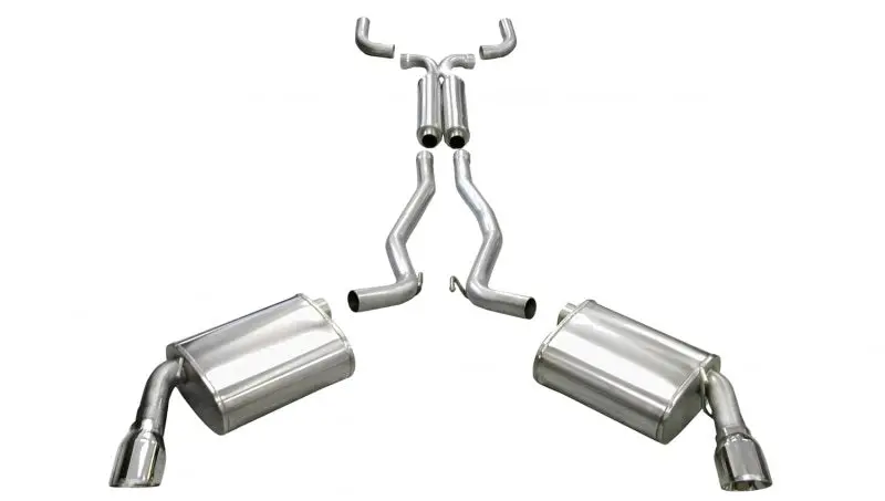 Corsa 2010-2015 Chevrolet Camaro Coupe Ss 6.2L V8 Auto Polished Sport Cat-Back + Xo Exhaust 1