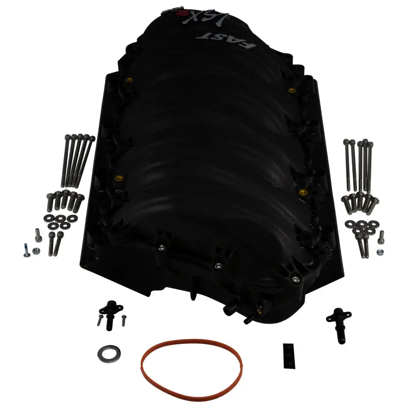 Fast 2010-2015 Chevrolet Camaro 5Th Gen Lsxr 102Mm Rect Port Intake Manifold Black W 102Mm Big Mouth Billet Throttle Body (Kit) 1