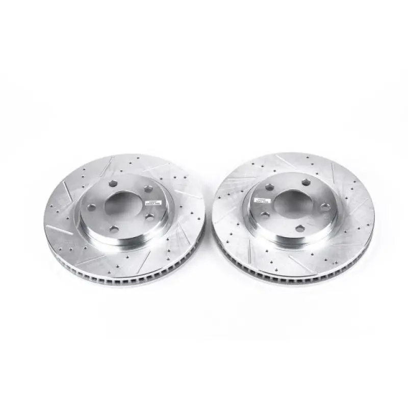 Powerstop 1998-2002 Chevrolet Camaro 4Th Gen Power Stop Lesabre Front Evolution Drilled & Slotted Rotors Pair 1