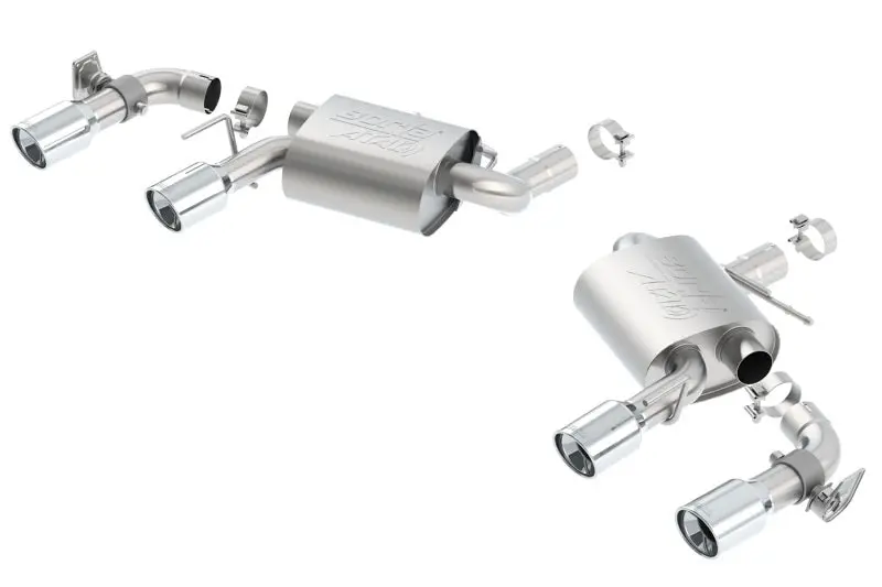 Borla 2016-2024 Chevrolet Camaro 6Th Gen 16 Ss 6.2L W Dual Npp Atak Quad Rd Rl Tips Dual Exit Rear Section Exhaust 1