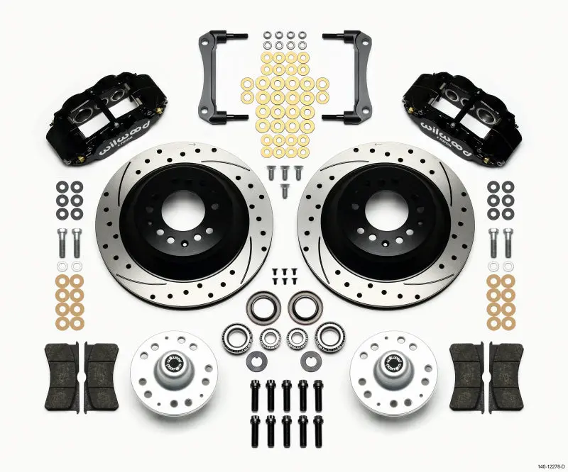 Wilwood 1970-1978 Chevrolet Camaro 2Nd Gen Narrow Superlite 6R Front Hub & 1Pc Rtr Kit 12.88In Drilled 1