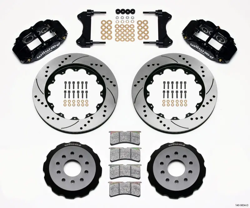 Wilwood 1993-2002 Chevrolet Camaro 4Th Gen Narrow Superlite 6R Front Hat Kit 14.00In Drilled 1