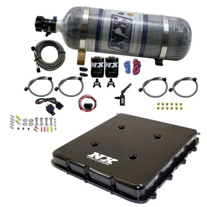 Nitrous Express 2017-2020 Chevrolet Camaro 6Th Gen Nitrous Kit W Billet Lt4 Supercharger Lid W 12Lb Bottle 1
