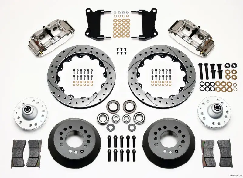 Wilwood 1967-1969 Chevrolet Camaro 1St Gen Narrow Superlite 6R Front Hub Kit 12.88In Drill Pol 1