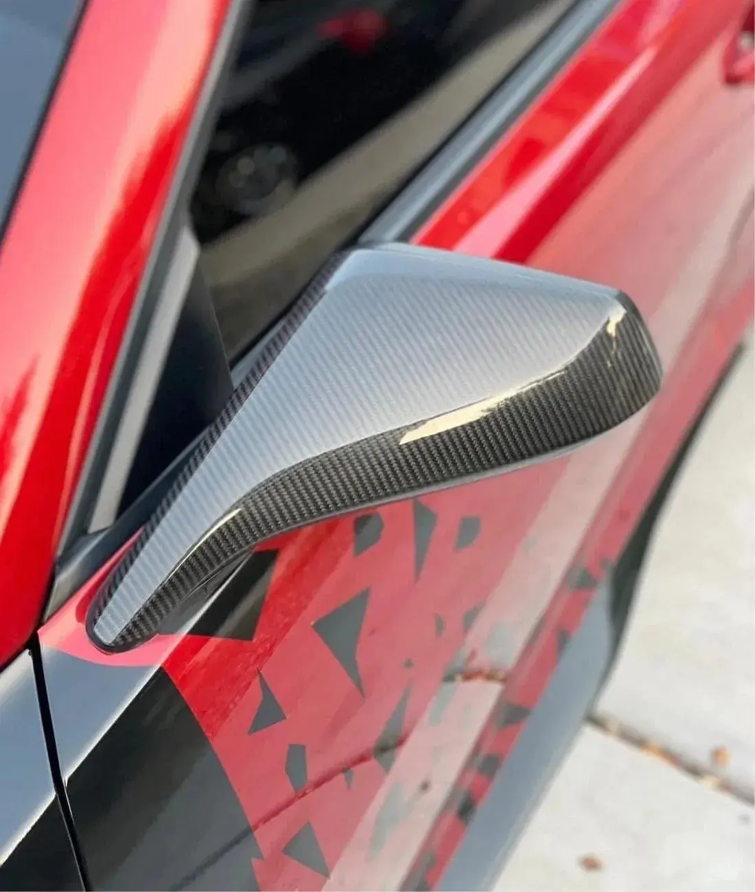[2Pcs Set] Carbon Fiber Mirror Cover For Chevy Camaro 2010-2015 1