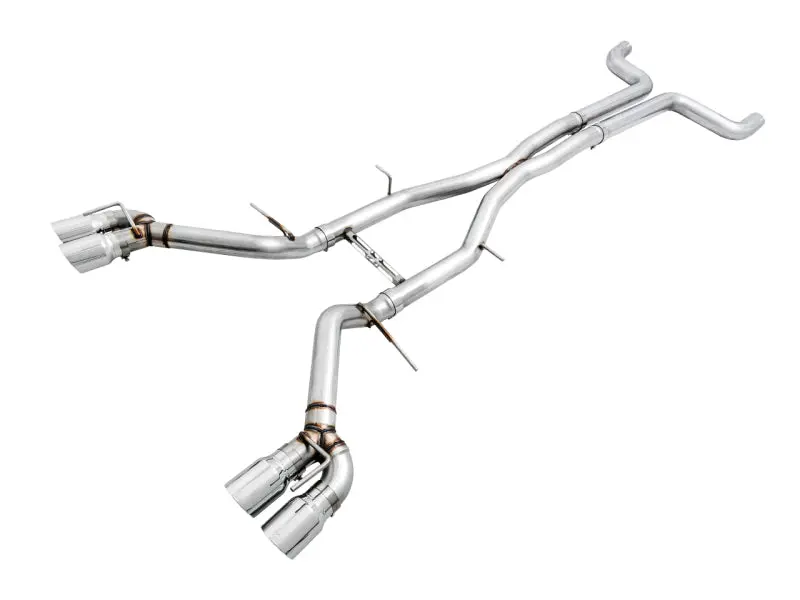 Awe Tuning 2016-2024 Chevrolet Camaro 6Th Gen Ss Non-Res Cat-Back Exhaust Track Edition (Quad Chrome Silver Tips) 1