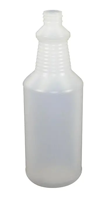 32 Ounce Clear Quart Spray Bottle (Bottle Only) – Durable Empty Container For Trigger Sprayers – Multipurpose Automotive Cleaning & Detailing Solution Bottle 1