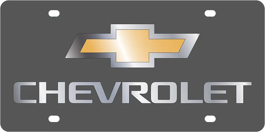 2007 Chevrolet Carbon Steel License Plate 1