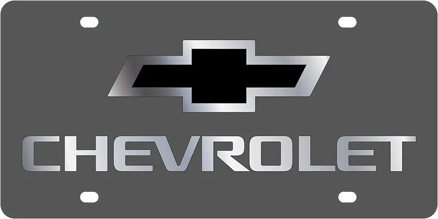 2007 Chevrolet Bowtie Carbon Steel License Plate 1