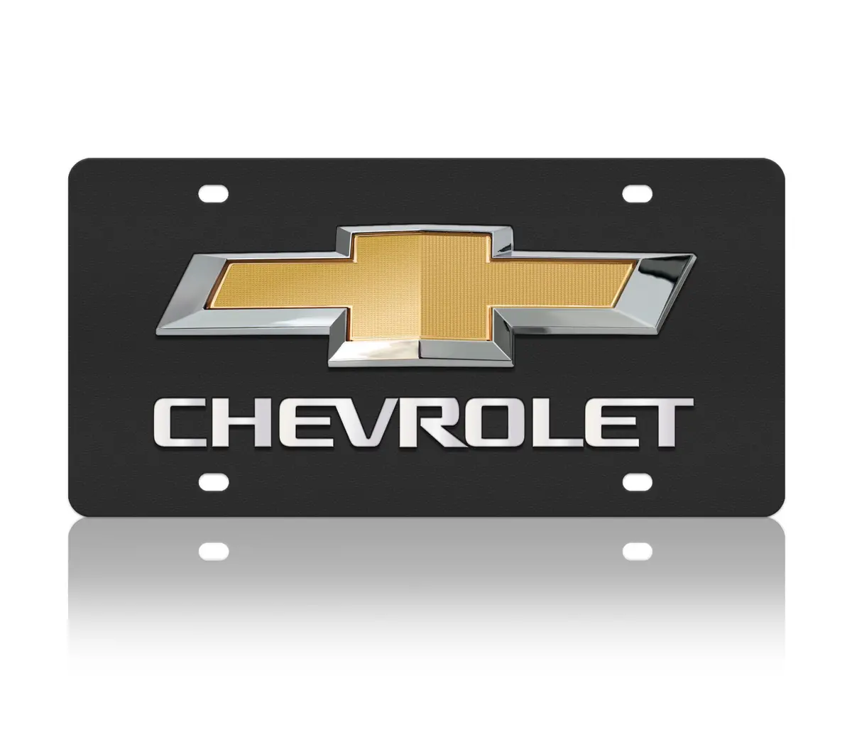 2019 Chevrolet Bowtie Carbon Steel License Plate 1