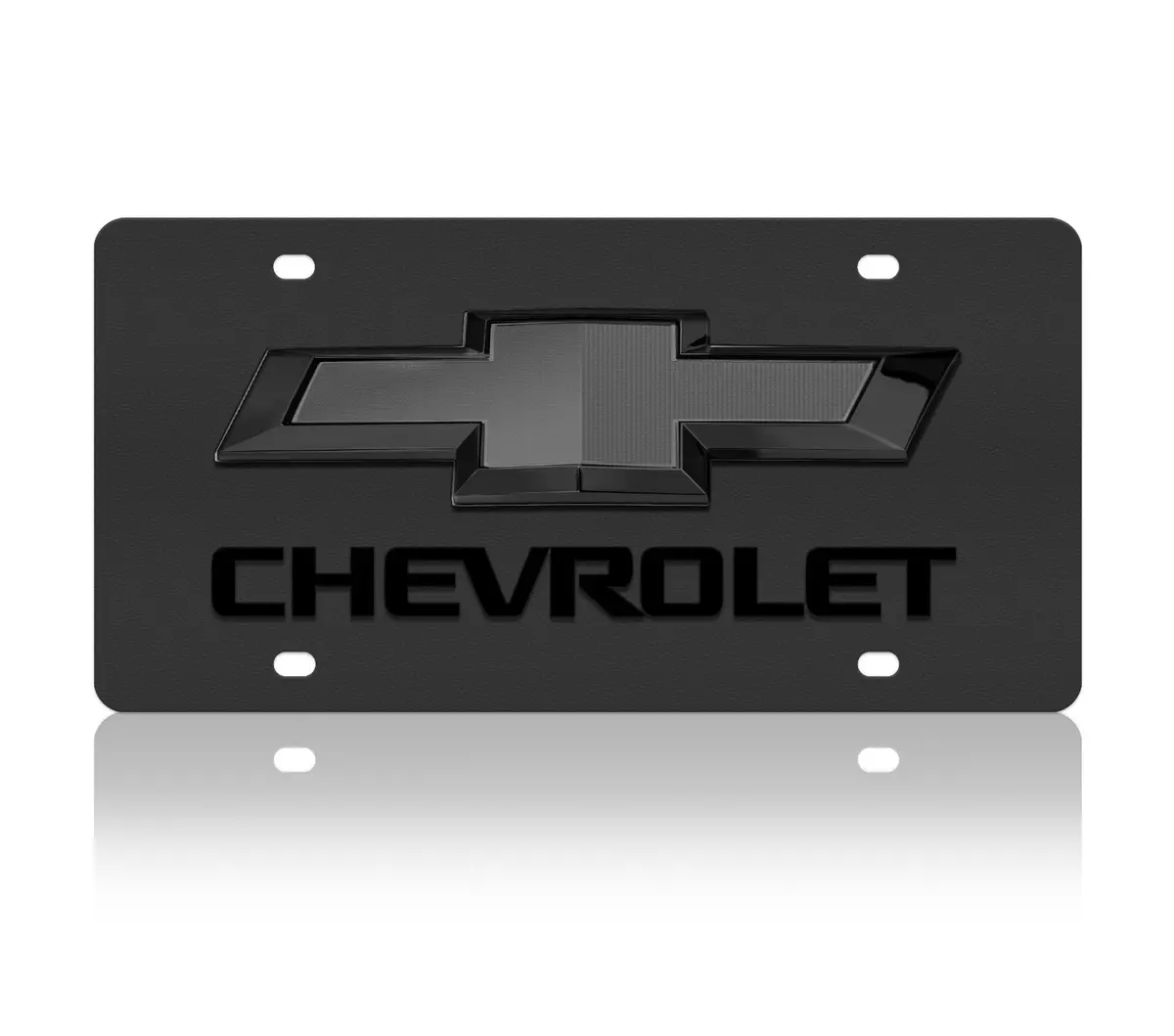 2019 Chevrolet Bowtie Carbon Steel License Plate 1