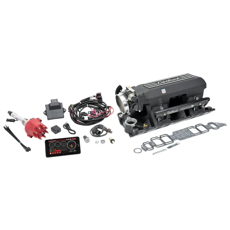 Edelbrock 1967-1972 Chevrolet Camaro 1St-2Nd Gen Pro Flo 4 Xt Efi System Seq Port Bbc Rect Port Std Deck 625 Max Hp 35Lb Hr Black Finish 1