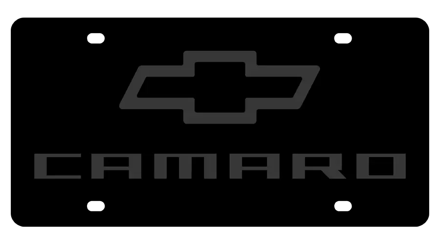 2010 Chevrolet Camaro Carbon Steel License Plate 1