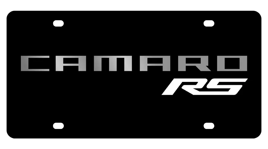 2010 Chevrolet Camaro Rs Carbon Steel License Plate 1