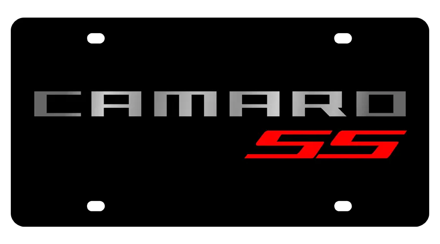 2010 Camaro Ss Carbon Steel License Plate 1
