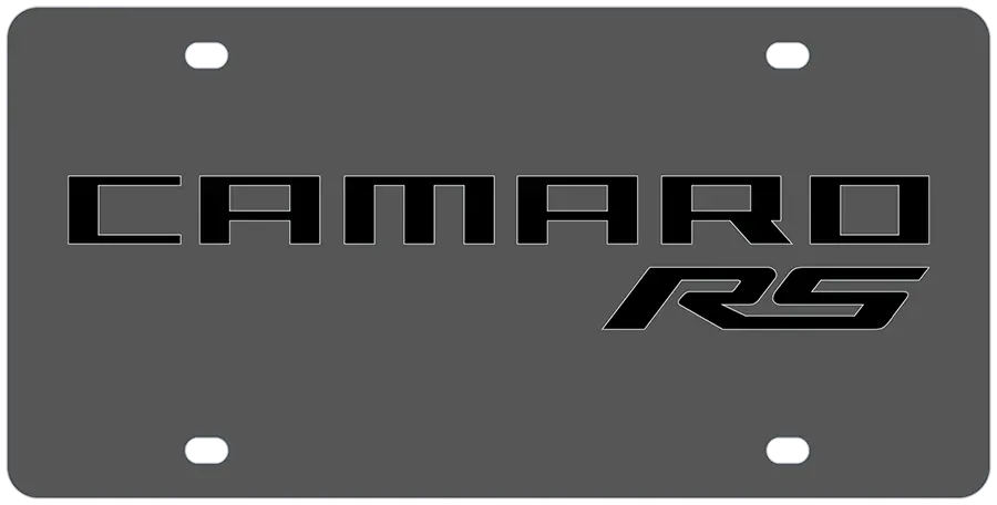 2010 Chevrolet Camaro Rs Carbon Steel License Plate 1