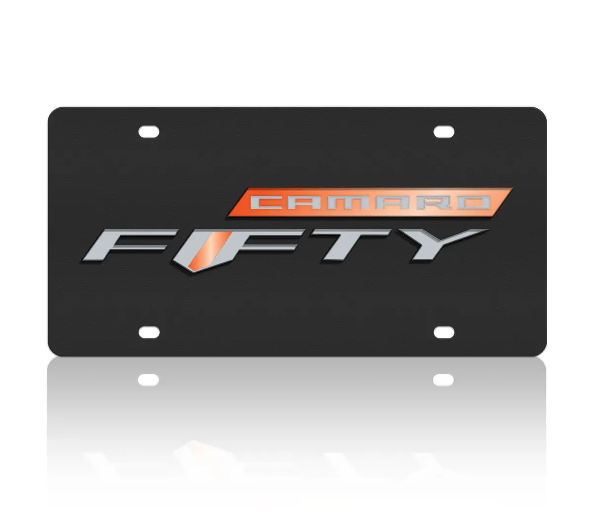Chevrolet Camaro Fifty Carbon Steel License Plate 1