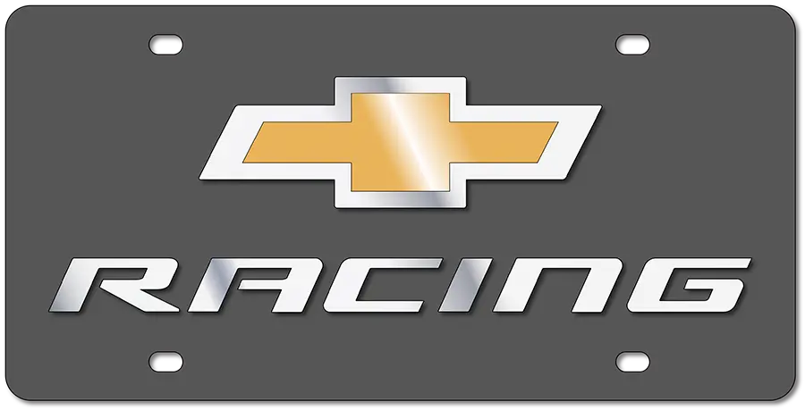 Chevrolet Racing Carbon Steel License Plate 1