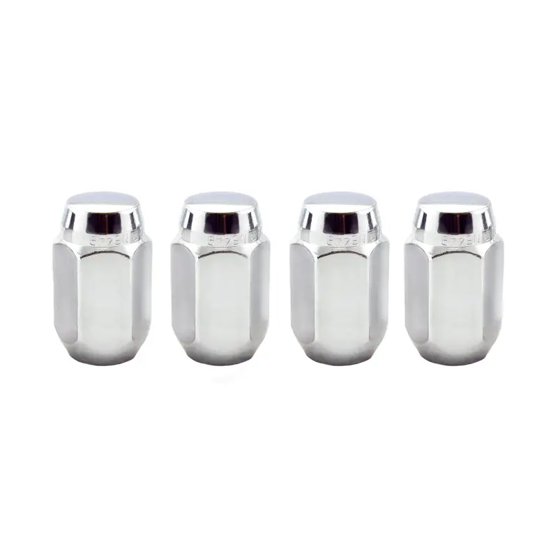 Mcgard 1967-1981 Chevrolet Camaro 1St-2Nd Gen Hex Lug Nut (Cone Seat) 7 13 16 Hex 1.5In. Length (4-Pack) Chrome 1