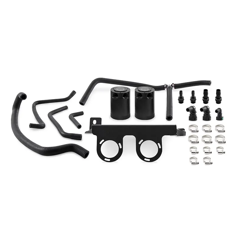 Mishimoto 2016-2023 Chevrolet Camaro 6Th Gen + 2.0T Baffled Oil Catch Can Kit Black 1