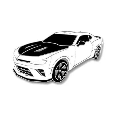 2018 Chevrolet Camaro Ss 1Le (Black Hood) Lapel Pin 2
