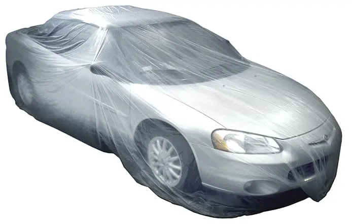 Premium Multi-Layer Car Covers For Auto Dealerships – Heavy-Duty Dust, Overspray & Uv Protection – Weather-Resistant Body Shop Car Covers – 25' × 6' 10" With Elastic Hem & Tie-Down Straps 1