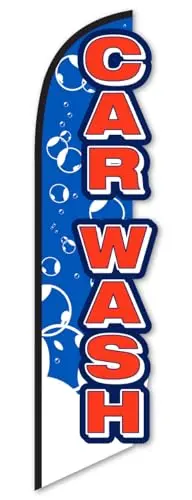 Premium 12Ft 3D Swooper Flags - Double Side Printed Banners, Width Varies (2' 10" - 3' 6") - Weather-Resistant, Windless Design - Ideal For Car Dealerships And Outdoor Branding 1
