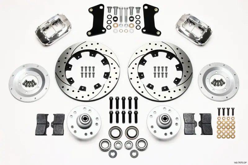 Wilwood 1967-1969 Chevrolet Camaro 1St Gen Forged Dynalite Front Kit 12.19In Drilled Polished 1