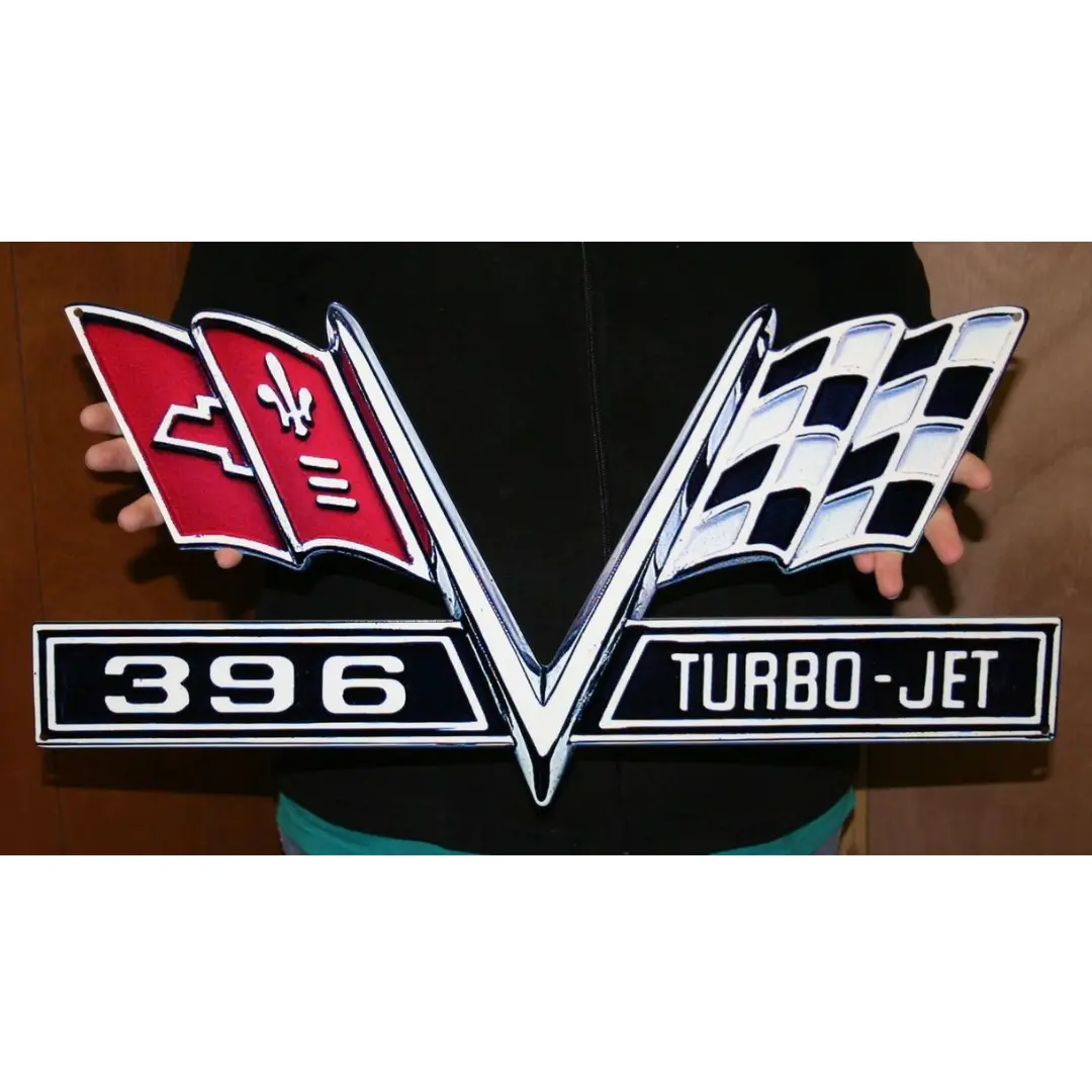 1St Generation Camaro 396 Turbo Jet Emblem Steel Sign 2