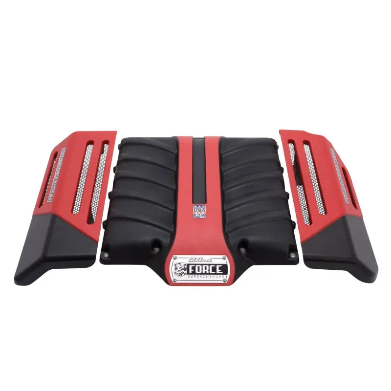 Edelbrock 2010-2013 Chevrolet Camaro 5Th Gen Lid And Coil Cover Kit E-Force Supercharger 1597 And 1598 1