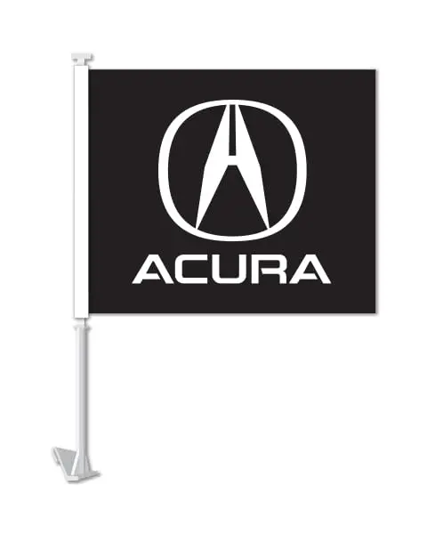 Manufacturer Clip-On Window Flags For Vehicles - Durable Cloth Flags With Plastic Molded Clip - 11" X 13" Size Flag With 19" Pole - Single-Sided Printing - Exclusive Use For Authorized Dealers Only 1