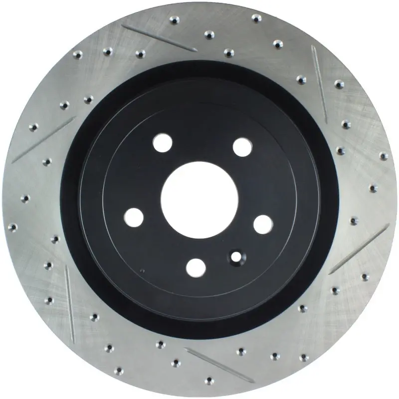 Stoptech 2010-2020 Chevrolet Camaro 5Th-6Th Gen Slotted & Drilled Sport Brake Rotor 1