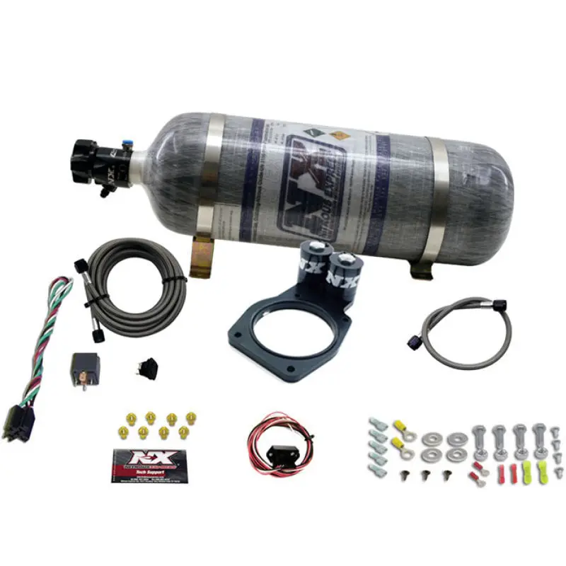 Nitrous Express 2010-2015 Chevrolet Camaro 5Th Gen Nitrous Plate Kit (50-150Hp) W 12Lb Bottle 1