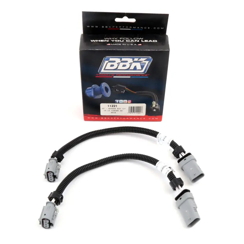 Bbk 2016-2024 Chevrolet Camaro 6Th Gen Gm 6.2L Ss Manual Trans O2 Sensor Wire Harness Extensions (Rear) 1