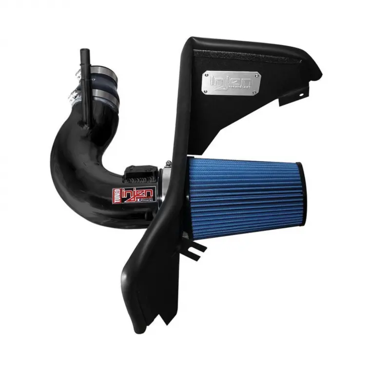 Injen 2016-2023 Chevrolet Camaro 6Th Gen + 2.0L Wrinkle Black Power-Flow Air Intake System 1