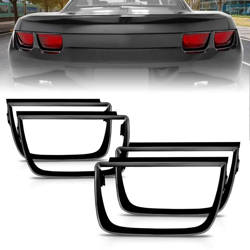 Anzo 2010-2013 Chevrolet Camaro 5Th Gen Taillight Bezels Taillight Bezels 4Pc Flat Black 1