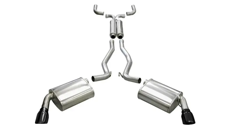 Corsa 2010-2015 Chevrolet Camaro Coupe Ss 6.2L V8 Auto Black Sport Cat-Back + Xo Exhaust 1