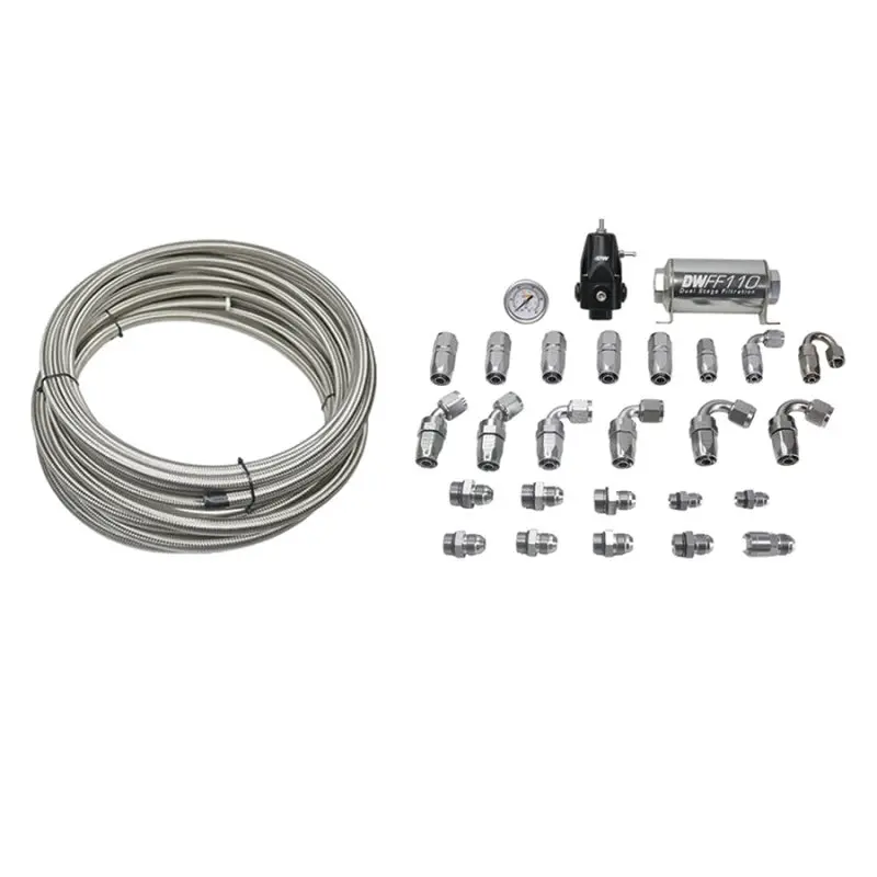 Deatschwerks 2016-2022 Chevrolet Camaro 6Th Gen Cts-V X2 Series Pump Module -8An Feed W 6An Return Ptfe Plumbing Kit 1