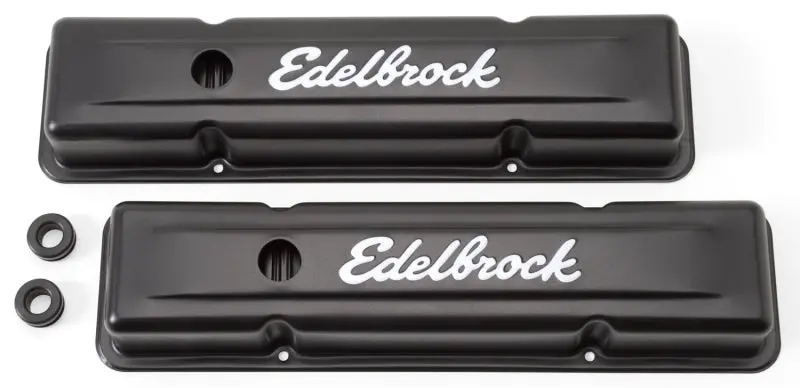 Edelbrock 1967-1986 Chevrolet Camaro 1St-3Rd Gen Valve Cover Signature Series 262-400 Ci V8 Low Black 1